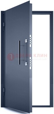Черная металлическая бронированная дверь ДБ-1 в Омске