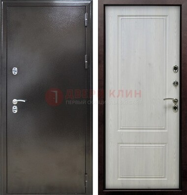 Коричневая железная дверь с МДФ ДМ-170 в Омске