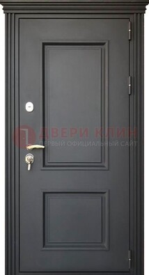 Чёрная дверь с МДФ ДМ-520 в Омске