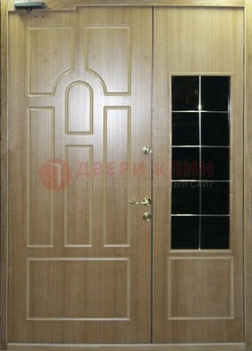 Входная дверь Дверь со вставками из черного стекла ДПР-42 в Омске