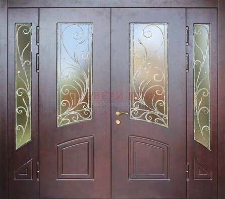 Парадная дверь ДПР-58 с остеклением в Омске