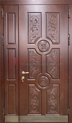 Парадная металлическая дверь с узором ДПР-74 в Омске