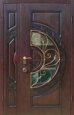 Полуторная железная дверь Винорит в классическом стиле ДСК-272 в Омске