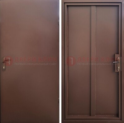 Техническая дверь с порошковым покрытием медный антик с двух сторон ДП-253 в Омске