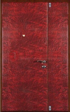 Красная тамбурная дверь ДТМ-33 в Омске