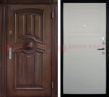 Темная входная дверь с виноритом ДВТ-216 в Омске