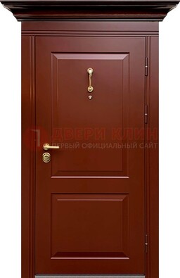 Красная железная дверь винорит для частного дома ДВТ-251 в Омске