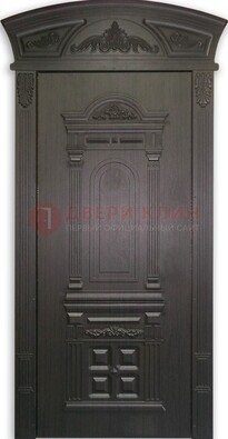 Черная стальная дверь с виноритом ДВТ-31 в Омске