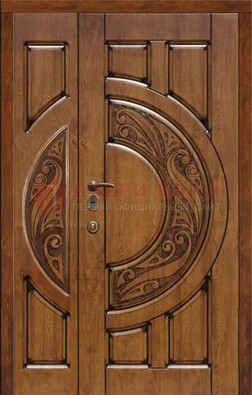 Коричневая входная дверь с виноритом ДВТ-5 в Омске